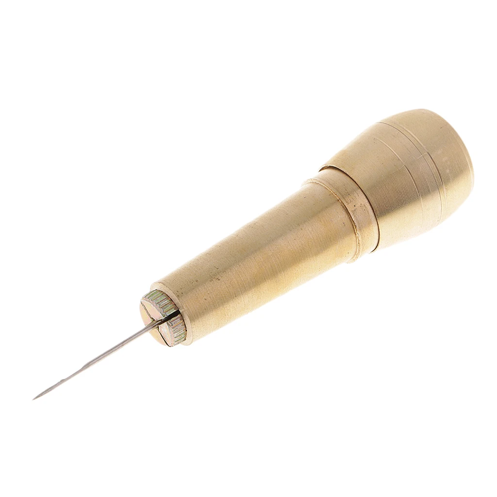 14pcs Needles Copper Handle Sewing Awl Hand Stitcher Shoe Repairing Tool 
14pcs Needles Copper Handle Sewing Awl Hand Stitcher Shoe Repairing Tool