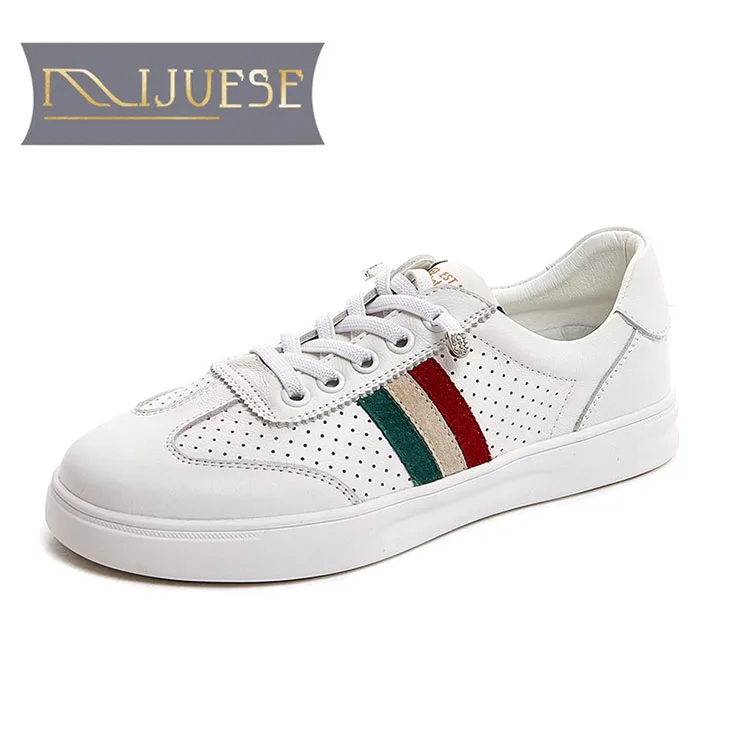 MLJUFEE 2021 Women Sneakers Cow Leather Crystal Cut-outs Casual Trend Female Comfortable Bling Bling Vulcanize Flats Shoes
MLJUFEE 2021 Women Sneakers Cow Leather Crystal Cut-outs Casual Trend Female Comfortable Bling Bling Vulcanize Flats Shoes