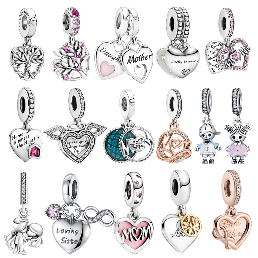 Genuine 925 Sterling Silver Charm Love Heart Dangle Family Tree Beads Fit Original Pandora Bracelet Jewelry Making Women Gift
Genuine 925 Sterling Silver Charm Love Heart Dangle Family Tree Beads Fit Original Pandora Bracelet Jewelry Making Women Gift