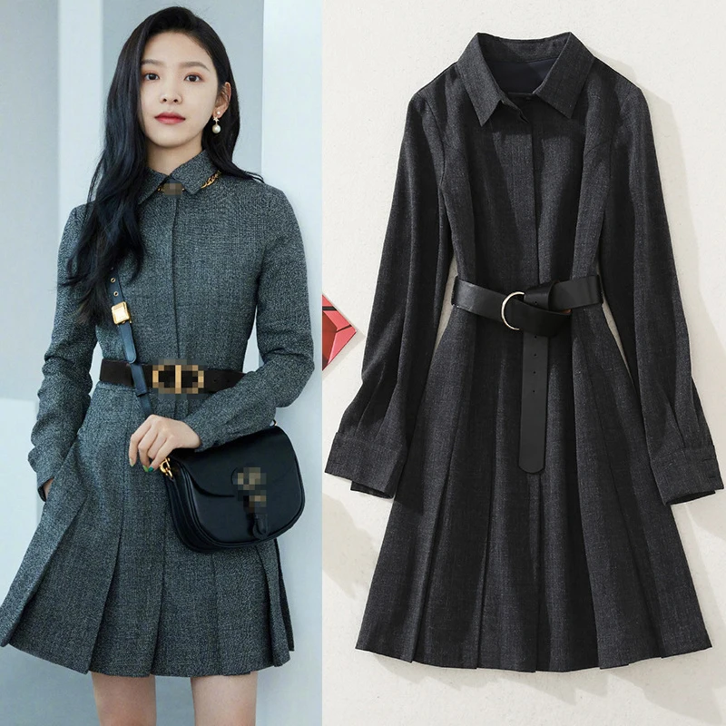 New temperament of long sleeve polo dress sense of cultivate morality show thin age design niche luxury light dress
New temperament of long sleeve polo dress sense of cultivate morality show thin age design niche luxury light dress