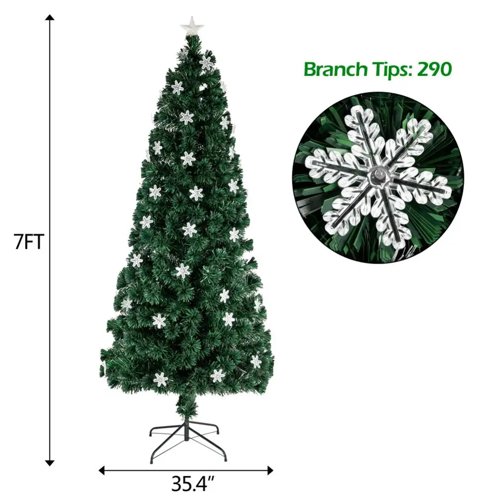 7FT Christmas Tree Small Light Fiber Optic Christmas Tree 290 Branches Christmas Home Shopping Mall Decoration
7FT Christmas Tree Small Light Fiber Optic Christmas Tree 290 Branches Christmas Home Shopping Mall Decoration