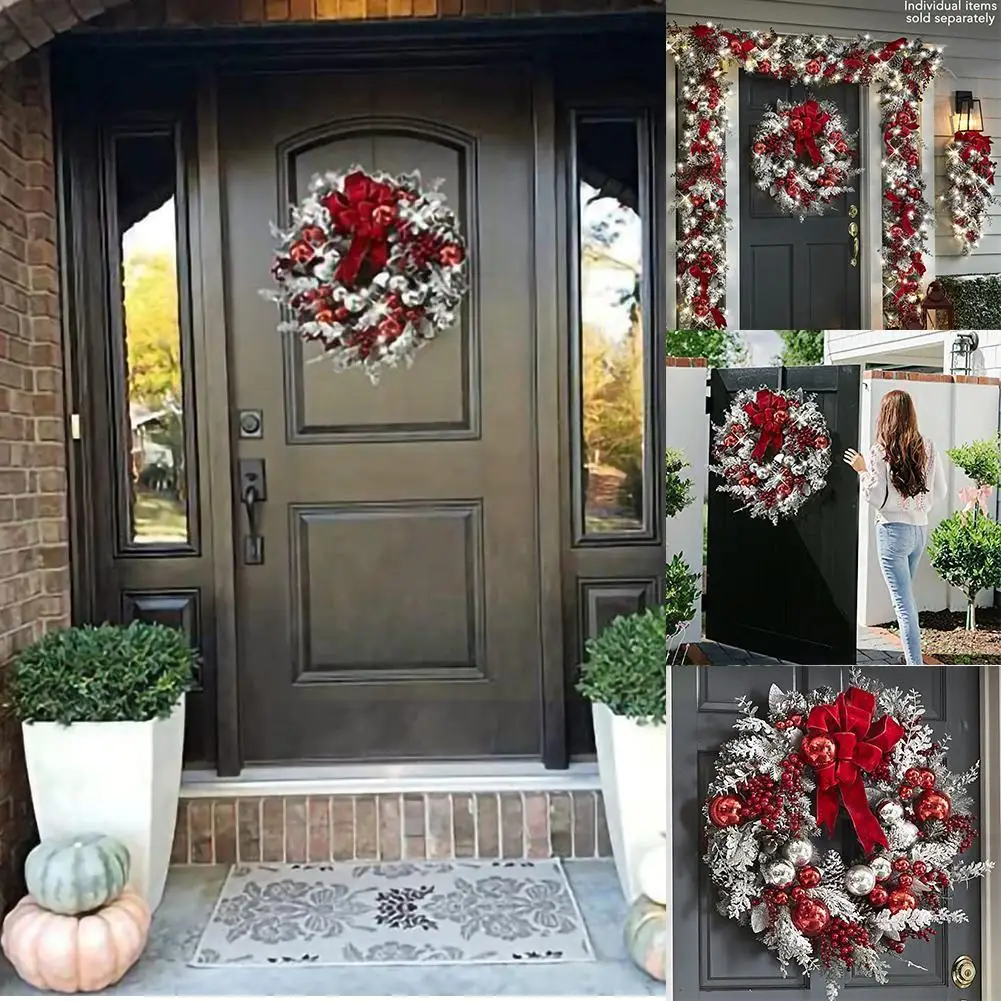 Christmas Front Door Decoration Christmas Wreath Red Hanging Wall Garland Decorations Berry Ornaments F5b4
Christmas Front Door Decoration Christmas Wreath Red Hanging Wall Garland Decorations Berry Ornaments F5b4