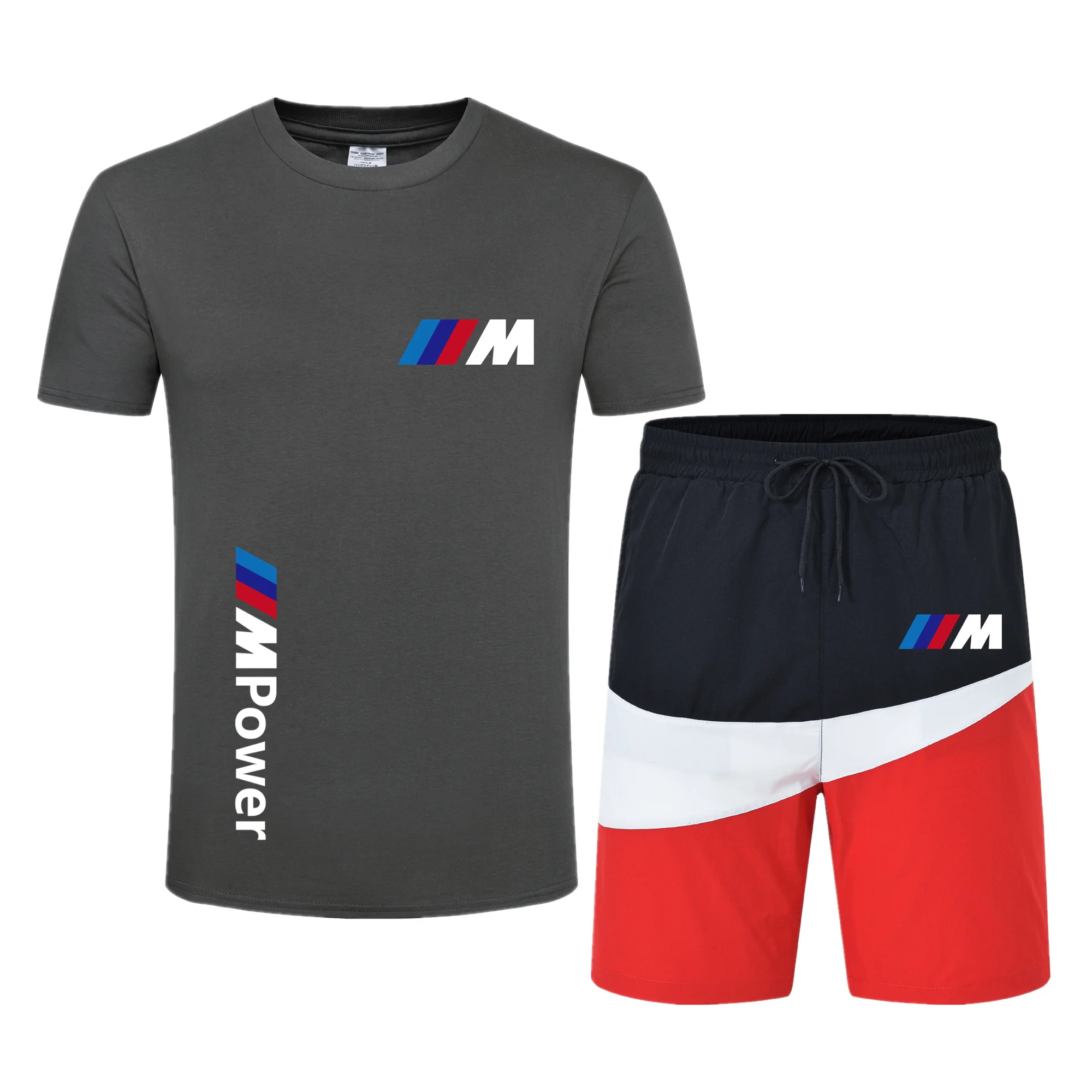 2021 New T-Shirt 2 Pieces Sets Tracksuit Bmw Printing Men Short Sleeves Shorts Pullover Sportwear Suit Casual Sports Men Clothes
2021 New T-Shirt 2 Pieces Sets Tracksuit Bmw Printing Men Short Sleeves Shorts Pullover Sportwear Suit Casual Sports Men Clothes
