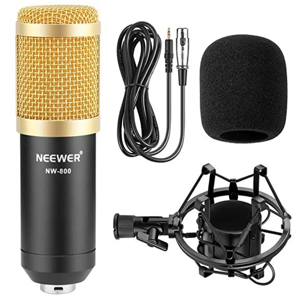 NW-800A Professional Studio Broadcasting Recording Set Condenser Microphone Ball-type Anti-wind Foam
NW-800A Professional Studio Broadcasting Recording Set Condenser Microphone Ball-type Anti-wind Foam