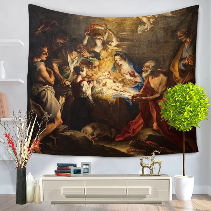 European Retro Style Christ Redemption Art oil painting wall tapestry The Last Supper of Famous Paintings Hall room decoration
European Retro Style Christ Redemption Art oil painting wall tapestry The Last Supper of Famous Paintings Hall room decoration
