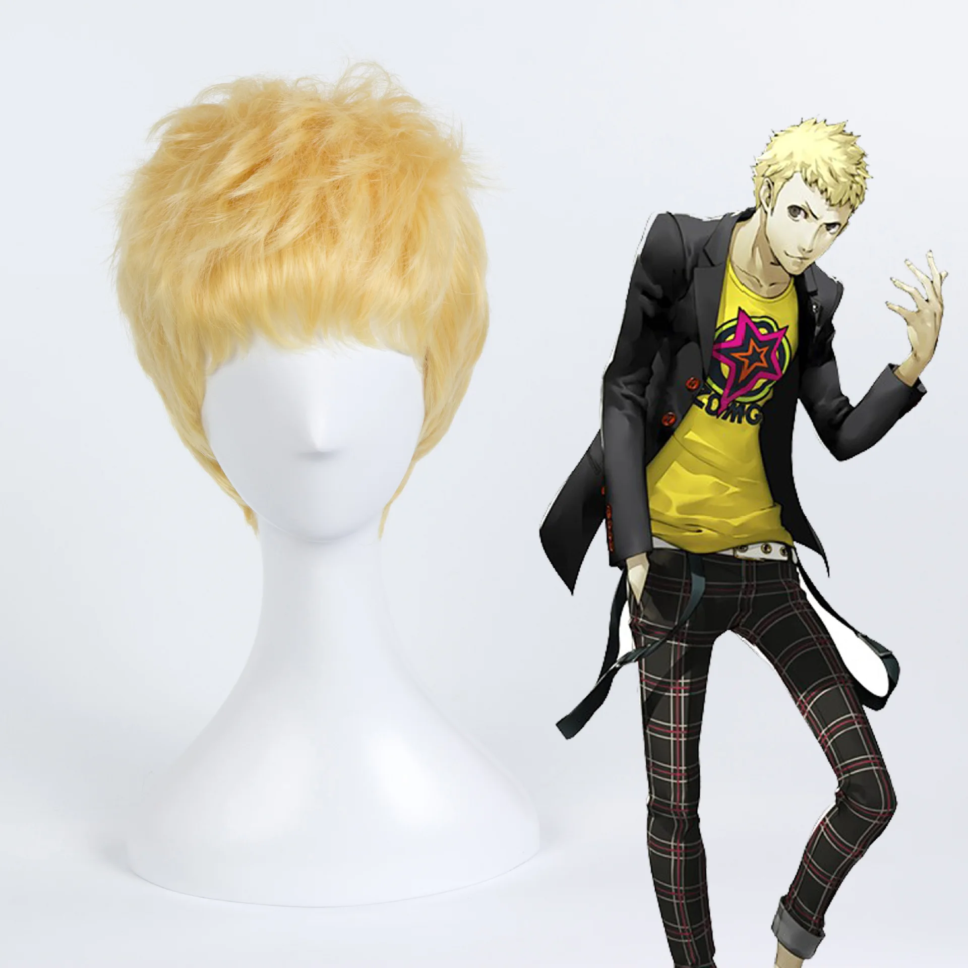 Ryuji Sakamoto Cosplay Persona 5 Sakamoto Ryoji Cosplay Costume Outfit Attire School Uniform Halloween Carnival Costumes and wig
Ryuji Sakamoto Cosplay Persona 5 Sakamoto Ryoji Cosplay Costume Outfit Attire School Uniform Halloween Carnival Costumes and wig