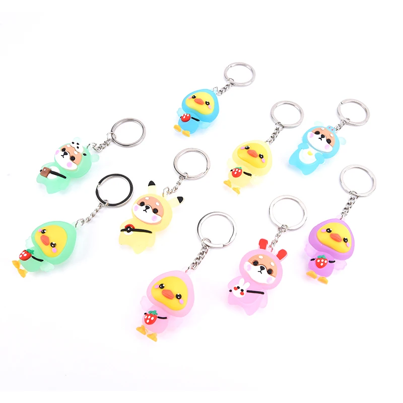 1 шт., мягкий резиновый светящийся брелок для ключей от Шиба-ину
1 шт., мягкий резиновый светящийся брелок для ключей от Шиба-ину