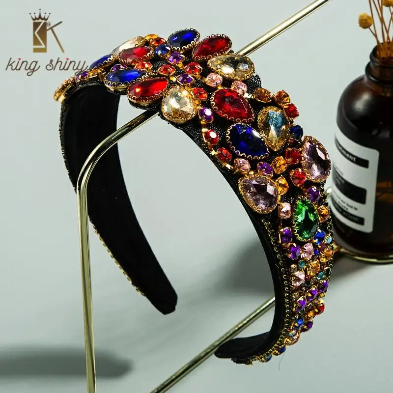 Elegant Baroque Colorful Water Drop Wide Headband for Woman Vintage Multi Color Rhinestone Hairband Woman Party Hair Accessories
Elegant Baroque Colorful Water Drop Wide Headband for Woman Vintage Multi Color Rhinestone Hairband Woman Party Hair Accessories