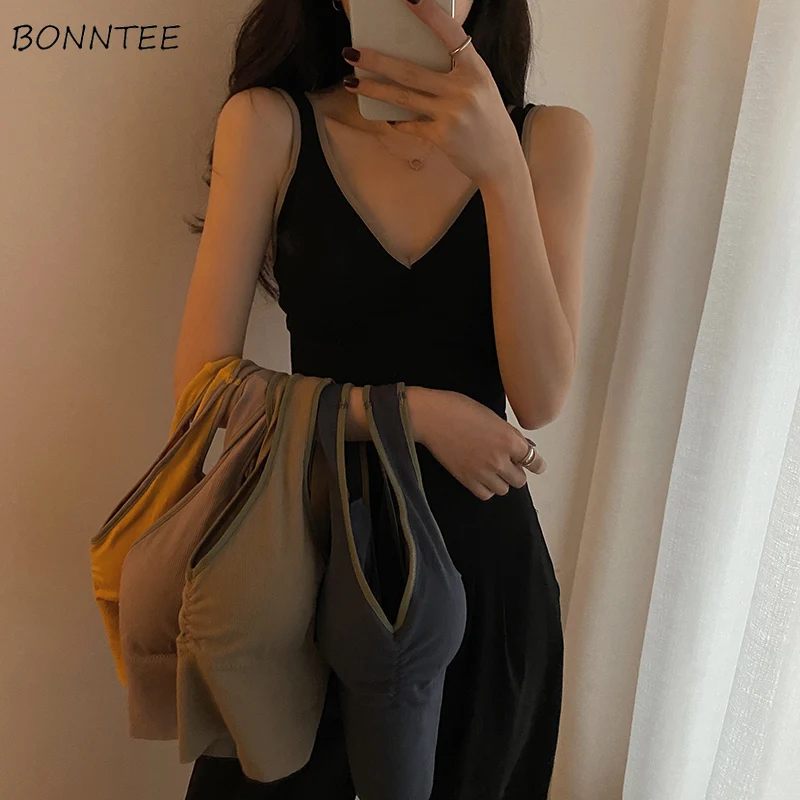 Camis Women Clothing Fashion Crop Top New V-neck Sexy Basic All-match 5 Colors Slim High Elasticity Tunic Breathable Mujer Club
Camis Women Clothing Fashion Crop Top New V-neck Sexy Basic All-match 5 Colors Slim High Elasticity Tunic Breathable Mujer Club