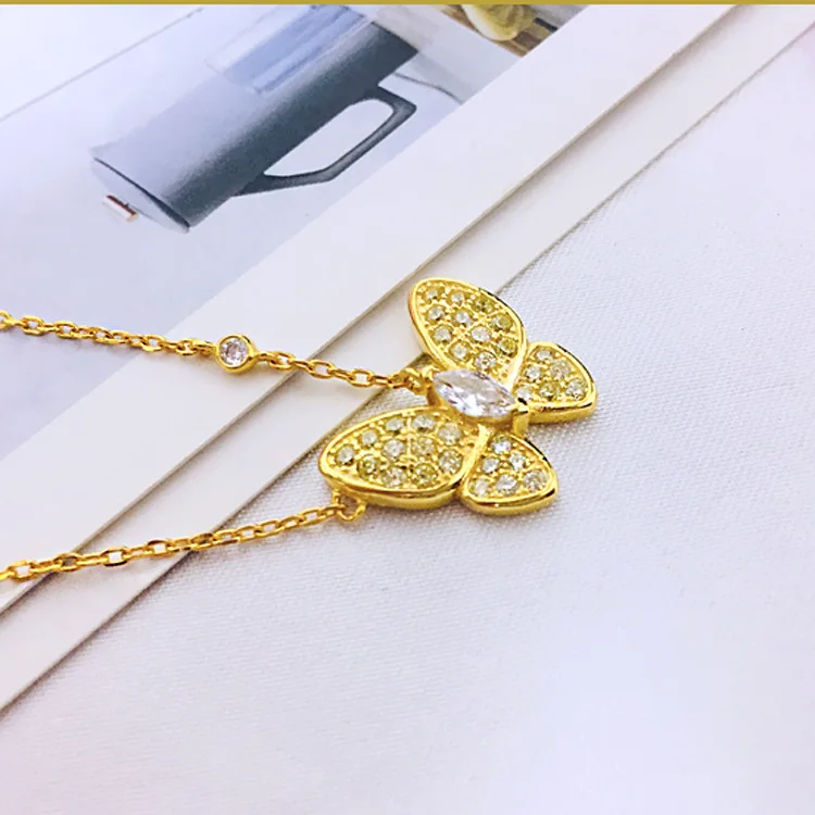 925 sterling silver necklace personality fashion style color butterfly inlaid stone shape new girlfriend gift hot
925 sterling silver necklace personality fashion style color butterfly inlaid stone shape new girlfriend gift hot