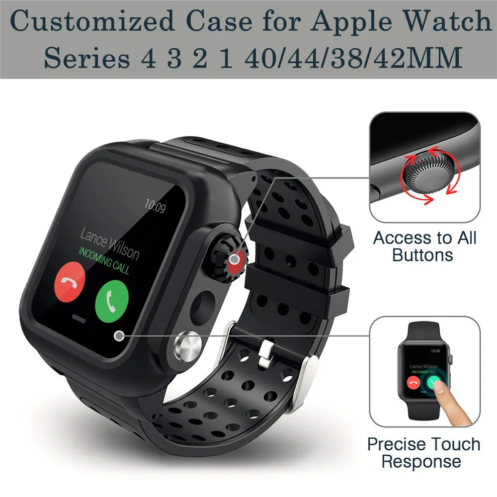Waterdichte Rugged Case Met Siliconen Band Voor Apple Horloge Serie Se 6 5 4 3 Voor Iwatch 38/42/40/44Mm Riem Scherm Bescherm
Waterdichte Rugged Case Met Siliconen Band Voor Apple Horloge Serie Se 6 5 4 3 Voor Iwatch 38/42/40/44Mm Riem Scherm Bescherm