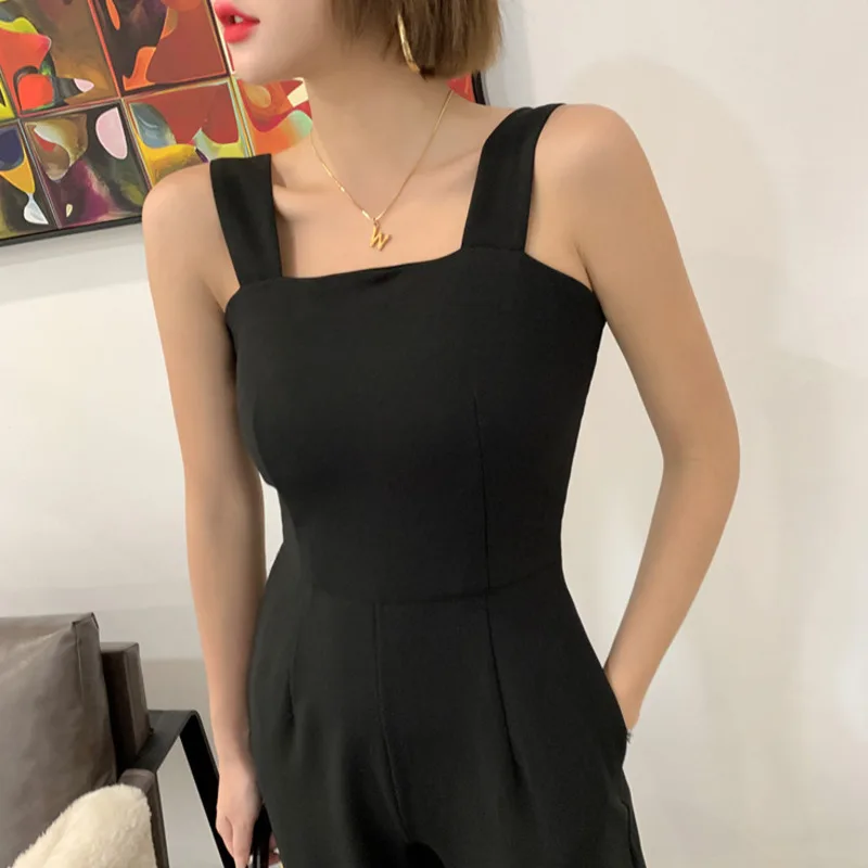 LANMREM Ladies Suspenders Black Backless Jumpsuits Square Collarsleeveless Ladies Fashion Temperament 2021 Summer New 2E1894
LANMREM Ladies Suspenders Black Backless Jumpsuits Square Collarsleeveless Ladies Fashion Temperament 2021 Summer New 2E1894