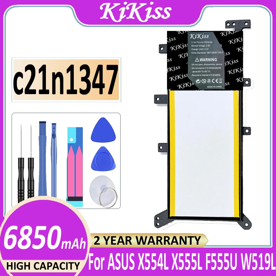 Battery C21N1347 6850mAh for ASUS X554L X555 X555L X555LB X555LN X555LD X555LP F555A F555U W519L F555UA X555LA X555MA F555UB VM
Battery C21N1347 6850mAh for ASUS X554L X555 X555L X555LB X555LN X555LD X555LP F555A F555U W519L F555UA X555LA X555MA F555UB VM