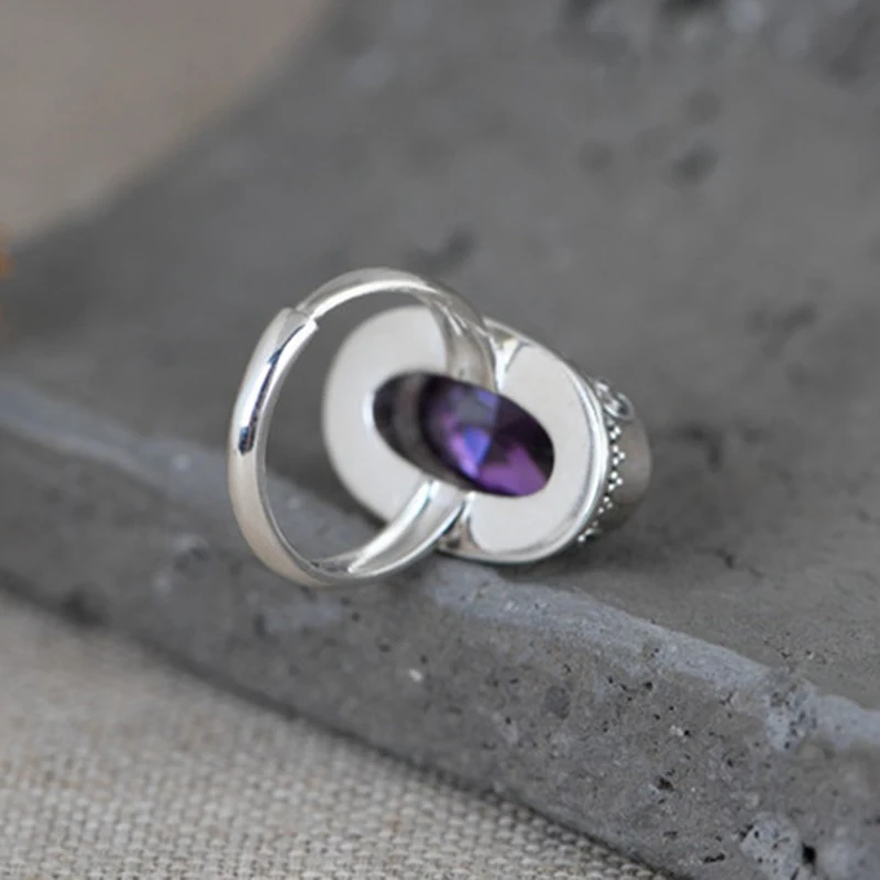V.YA Real 925 Sterling Silver Vintage Zircon Open Rings Female Fashion Ring Literary Elegant Thai Silver Ring Women Fine Jewelry 
V.YA Real 925 Sterling Silver Vintage Zircon Open Rings Female Fashion Ring Literary Elegant Thai Silver Ring Women Fine Jewelry