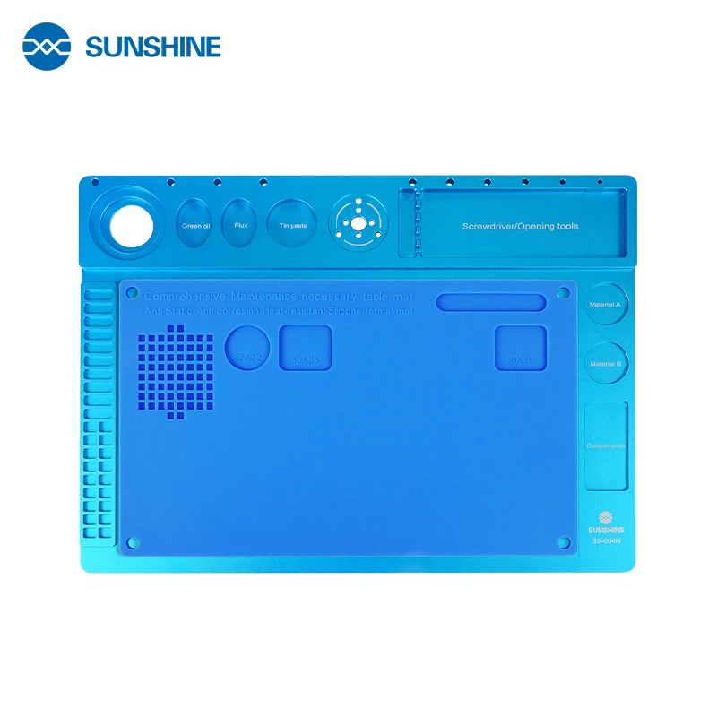 SUNSHINE SS-004N Microscope Holder Stand with Silicone Repair Soldering Mat Repair Pad for Phone DIY Welding Tool
SUNSHINE SS-004N Microscope Holder Stand with Silicone Repair Soldering Mat Repair Pad for Phone DIY Welding Tool