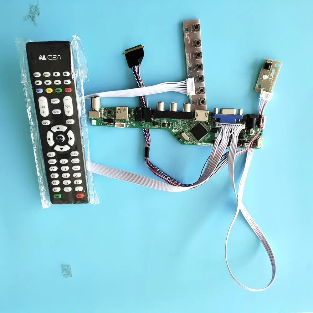 Kit for N156B6 LVDS USB 40pin Screen HDMI remote VGA LCD LED TV AV 1366x768 Audio Display panel Controller board monitor 15.6" 
Kit for N156B6 LVDS USB 40pin Screen HDMI remote VGA LCD LED TV AV 1366x768 Audio Display panel Controller board monitor 15.6"