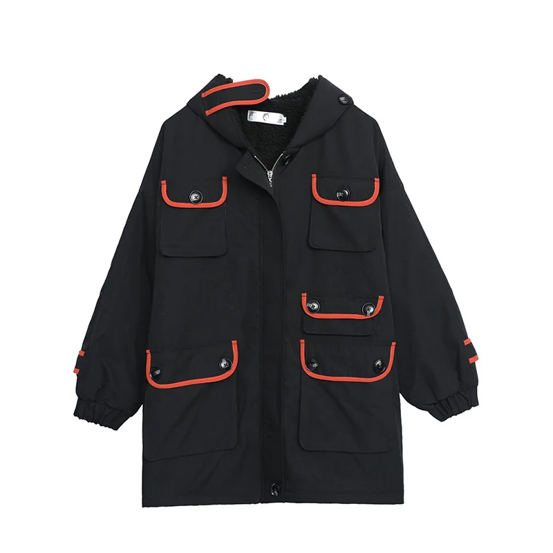 size large one women's clothing winter new color contrast cashmere cotton padded coat thickened Plush warm coat
size large one women's clothing winter new color contrast cashmere cotton padded coat thickened Plush warm coat
