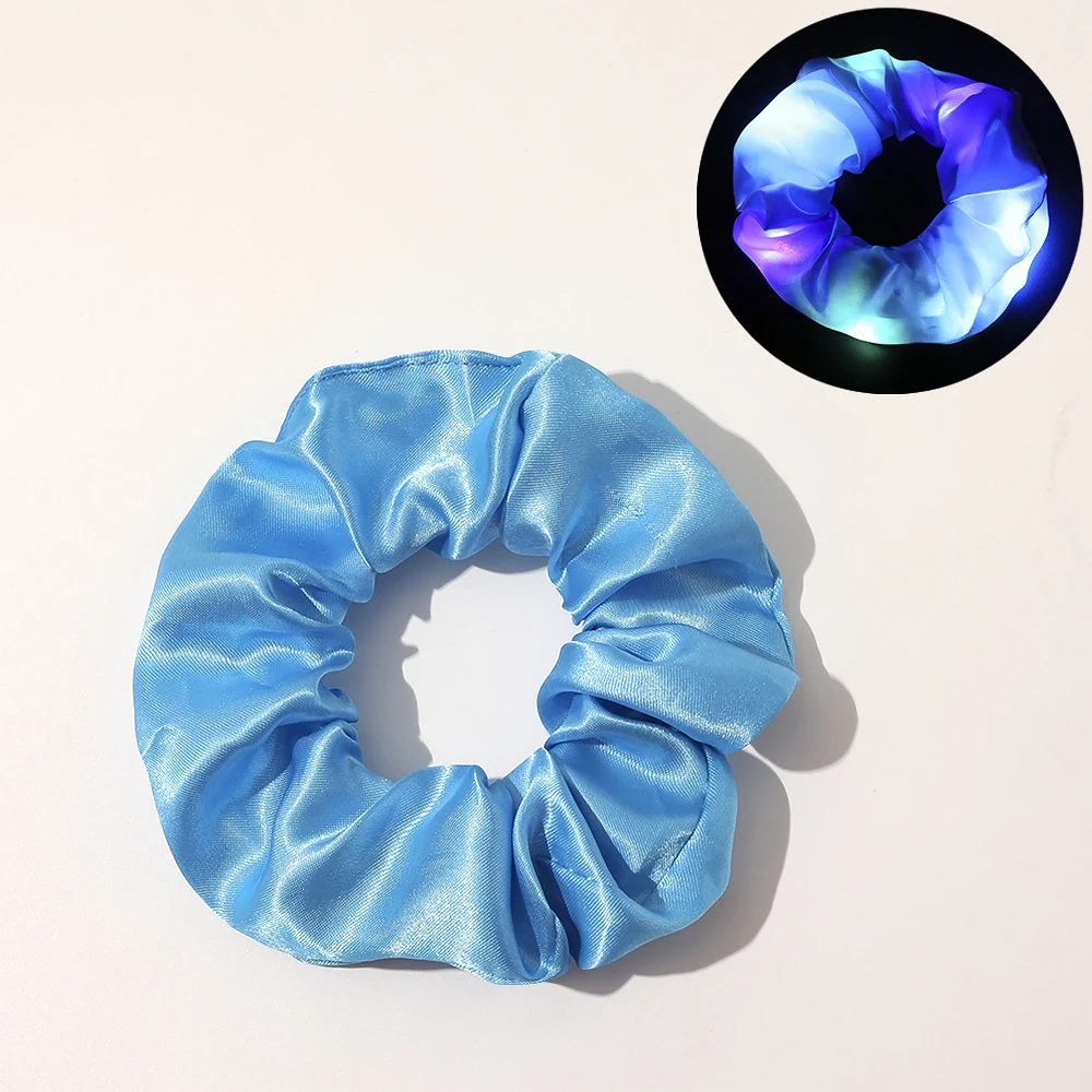 Girls Led Luminous Scrunchies Hairband Ponytail Holder Headwear Elastic Hair Bands Solid Color Hair Accessories
Girls Led Luminous Scrunchies Hairband Ponytail Holder Headwear Elastic Hair Bands Solid Color Hair Accessories