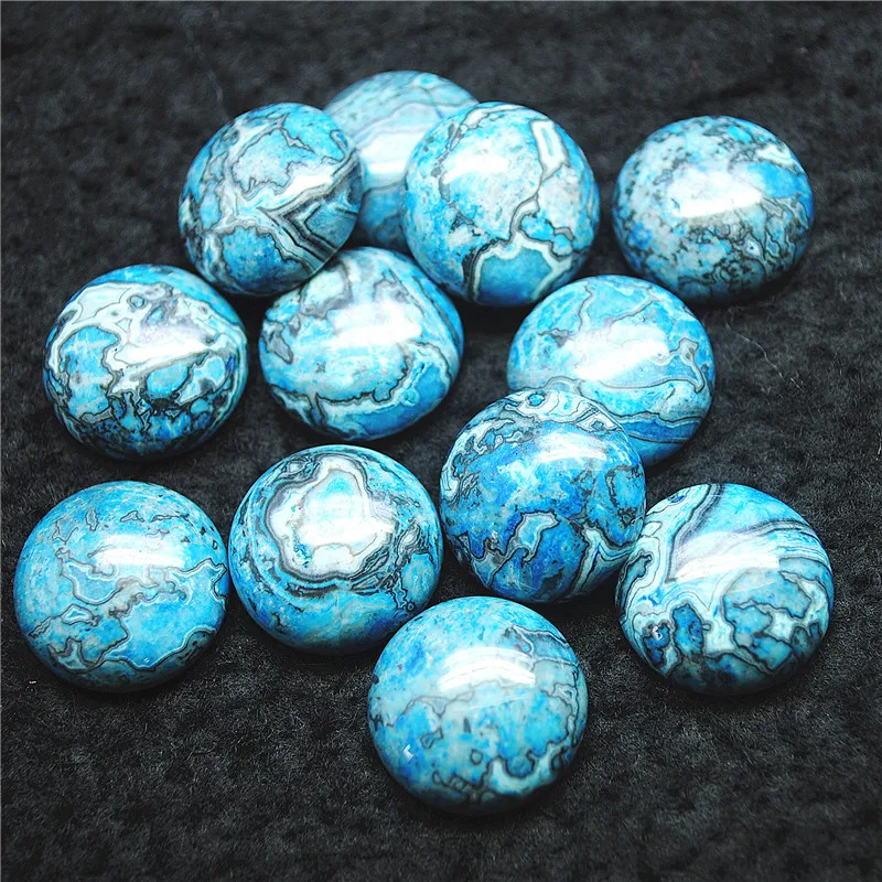 10PCS Nature Blue Jasper Stone Cabochons 20MM Round Shape No hole For Loose Beads Accessories Jewelry Making Wholesale Price
10PCS Nature Blue Jasper Stone Cabochons 20MM Round Shape No hole For Loose Beads Accessories Jewelry Making Wholesale Price