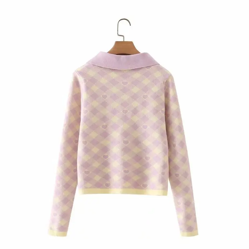 Sweetown Plaid Winter 2021 Knitted Y2K Women Pullover Sweaters Tops Button Up Polo Collar Long Sleeve Vintage Sweater Jumpers
Sweetown Plaid Winter 2021 Knitted Y2K Women Pullover Sweaters Tops Button Up Polo Collar Long Sleeve Vintage Sweater Jumpers