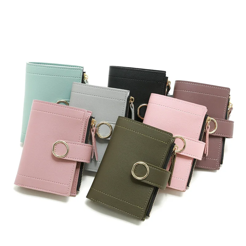 Women Wallets Small Fashion Brand Leather Purse Female Money Clip Wallet Ladies Card Bag For Clutch | Багаж и сумки