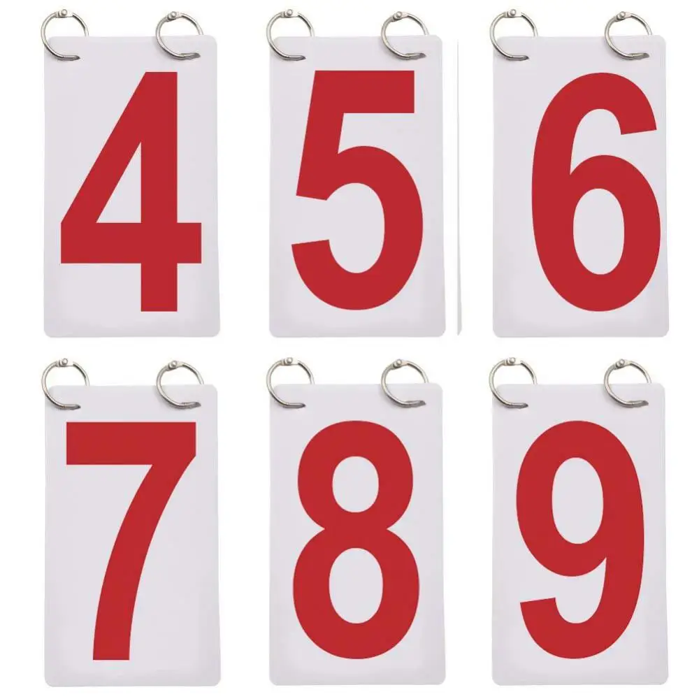 

Digit Scoreboard Number School Sports Competition Replacement Cards for Basketball Football Badminton Volleyball Table Tennis