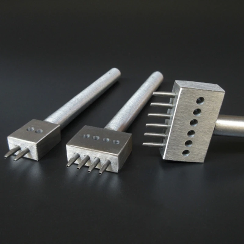 8Mm Spacing Punch Tool for Leather Hole Punches Tool Lacing Stitching Sewing DIY Leather Craft Tools 2/4/6 Prong
8Mm Spacing Punch Tool for Leather Hole Punches Tool Lacing Stitching Sewing DIY Leather Craft Tools 2/4/6 Prong