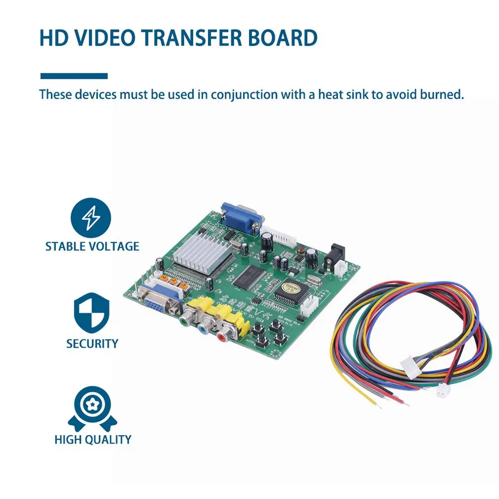 1pc Arcade Game RGB/CGA/EGA/YUV To VGA HD Video Converter Board HD9800/GBS8200 Hot Green Board
1pc Arcade Game RGB/CGA/EGA/YUV To VGA HD Video Converter Board HD9800/GBS8200 Hot Green Board