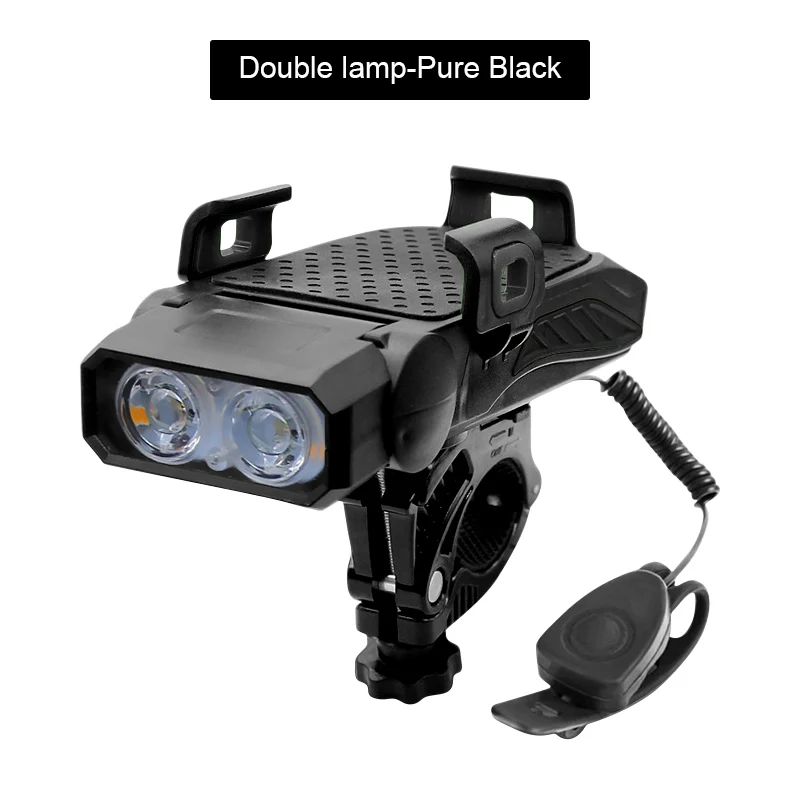 4 IN 1 Led Bicycle Light Front USB Rechargeable Horn Phone Holder Bike Lamp Flashlight For Cycling Night Riding Lantern 5 Modes
4 IN 1 Led Bicycle Light Front USB Rechargeable Horn Phone Holder Bike Lamp Flashlight For Cycling Night Riding Lantern 5 Modes
