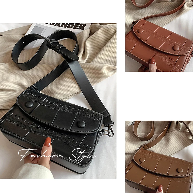 CEZIRA Fashion Design Stone Pattern Women PU Leather Messenger Bags Small Flap Handbags Female Luxury Crossbody Shoulder Purses
CEZIRA Fashion Design Stone Pattern Women PU Leather Messenger Bags Small Flap Handbags Female Luxury Crossbody Shoulder Purses