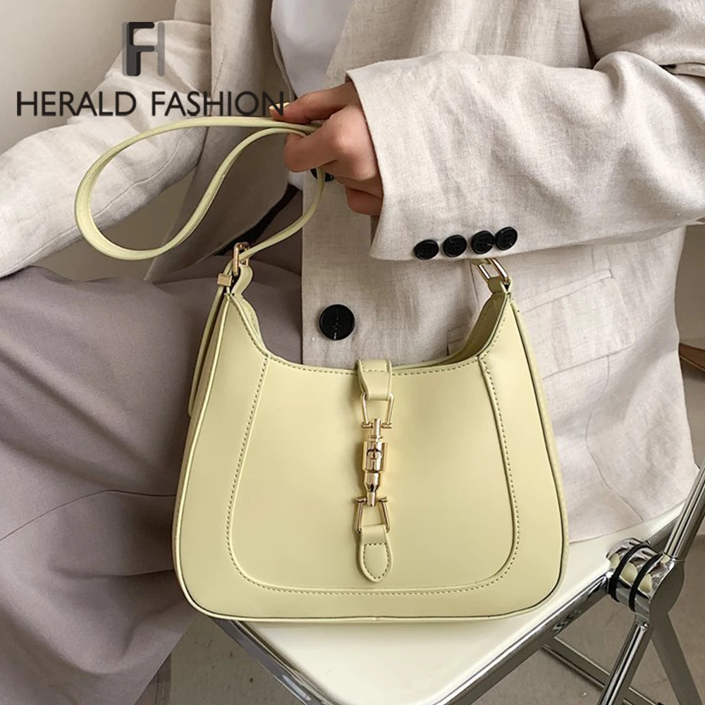 Solid Color Shoulder Crossbody Bags For Women 2021 Leather Women's Designer Chic Lock Armpit Handbag Female Travel Messenger Bag
Solid Color Shoulder Crossbody Bags For Women 2021 Leather Women's Designer Chic Lock Armpit Handbag Female Travel Messenger Bag