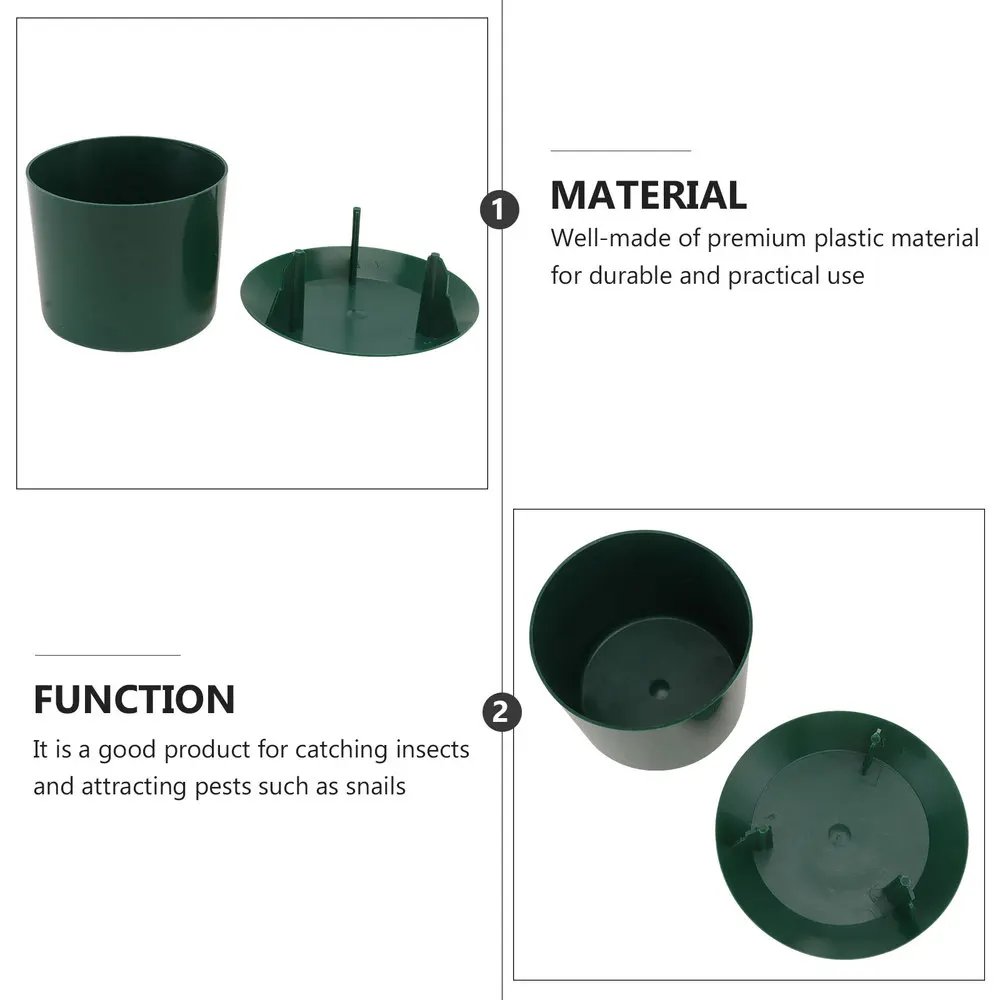 2Pcs Snail Traps Garden Snail Trapping Tools Practical Snail Killers (Green)
2Pcs Snail Traps Garden Snail Trapping Tools Practical Snail Killers (Green)