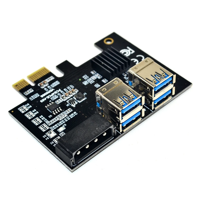 PCI-E 1-4 Расширенная карта PCI-E 1X до 16X 4 порта двухслойный USB3.0 графический адаптер Расширенная карта для майнинга BTC
PCI-E 1-4 Расширенная карта PCI-E 1X до 16X 4 порта двухслойный USB3.0 графический адаптер Расширенная карта для майнинга BTC