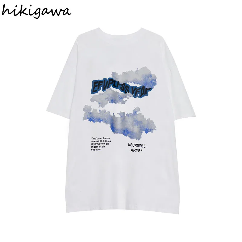 Hikigawa T-shirts for Women Loose O-neck Short Sleeve Tops Vintage Fashion Japanese T Shirts Print Harajuku Student Tshirts
Hikigawa T-shirts for Women Loose O-neck Short Sleeve Tops Vintage Fashion Japanese T Shirts Print Harajuku Student Tshirts