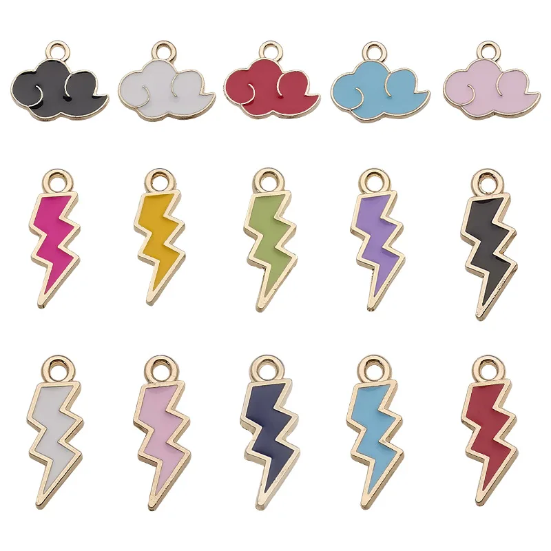 10pcs Enamel Charms floating clouds lightning Metal Charms Pendants Making DIY Handmade Finding Jewelry Supplies
10pcs Enamel Charms floating clouds lightning Metal Charms Pendants Making DIY Handmade Finding Jewelry Supplies
