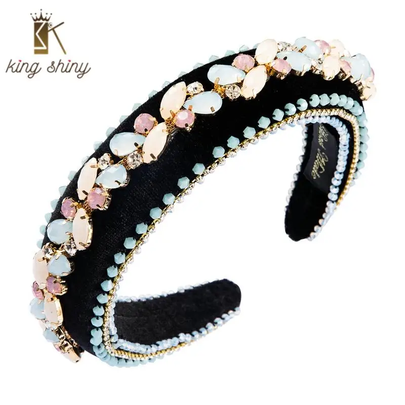 Gorgeous Baroque Multi Color Designer Headband for Woman Luxury Hand Made Thick Sponge Hair Band Bridal Wedding Party Headoieces
Gorgeous Baroque Multi Color Designer Headband for Woman Luxury Hand Made Thick Sponge Hair Band Bridal Wedding Party Headoieces
