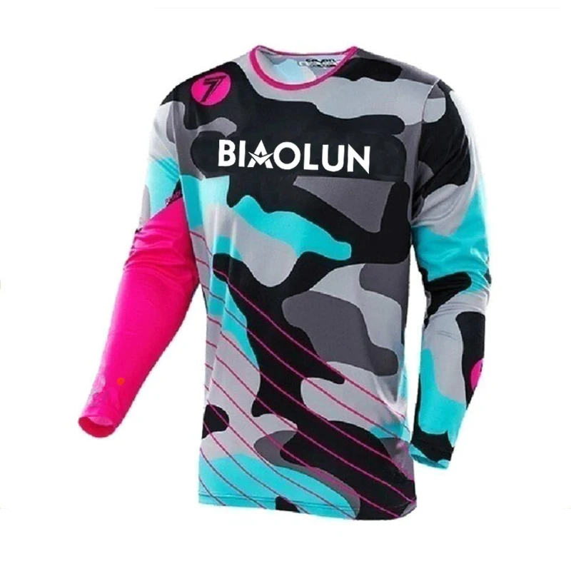New Brand BIAOLUN Jerseys Summer Mountain Bike Cross-country Motorcycle Jersey PRO Maillot DH Bike Downhill Jersey For Quick-dry
New Brand BIAOLUN Jerseys Summer Mountain Bike Cross-country Motorcycle Jersey PRO Maillot DH Bike Downhill Jersey For Quick-dry