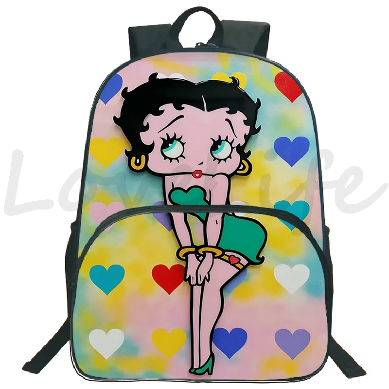 Cartoon Betty Boop Backpack Anime School Bag for Teenage Girls Children Large Capacity Travel Backpacks Women Laptop Mochilas
Cartoon Betty Boop Backpack Anime School Bag for Teenage Girls Children Large Capacity Travel Backpacks Women Laptop Mochilas