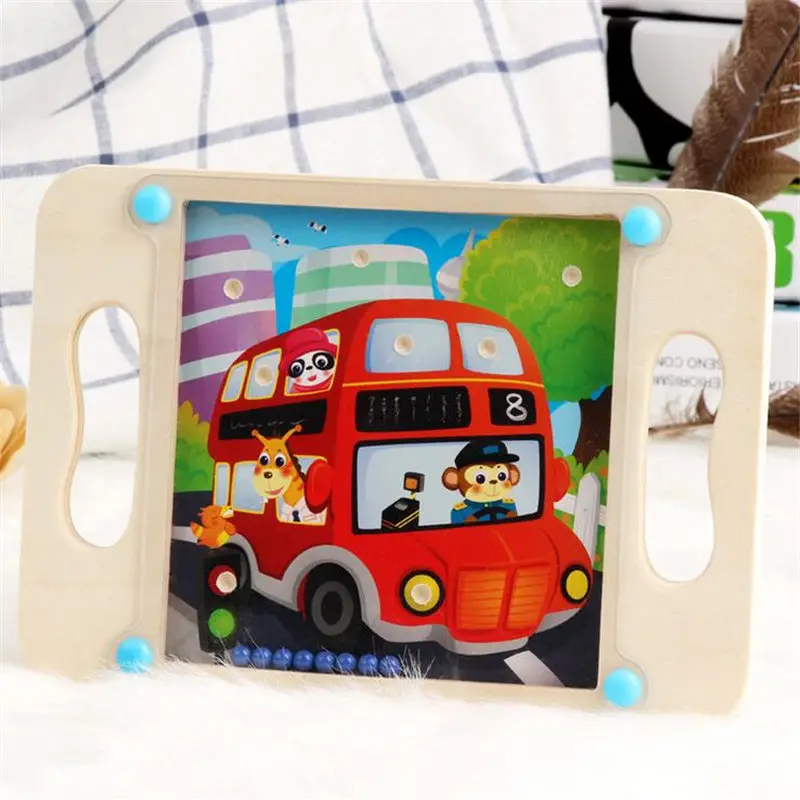Creative Hot Selling Kids 3D Puzzle Wooden Labyrinth Toy Balance Bead Cartoon Maze Balance Intellectual Educational Puzzles Toy
Creative Hot Selling Kids 3D Puzzle Wooden Labyrinth Toy Balance Bead Cartoon Maze Balance Intellectual Educational Puzzles Toy