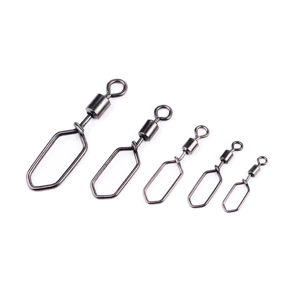 20pcs Stainless Steel Swivel Lure Hook Corrosion Resistant Fishing Swivels Hooked Snap Pin Fishing Line Connector Interlock Snap
20pcs Stainless Steel Swivel Lure Hook Corrosion Resistant Fishing Swivels Hooked Snap Pin Fishing Line Connector Interlock Snap