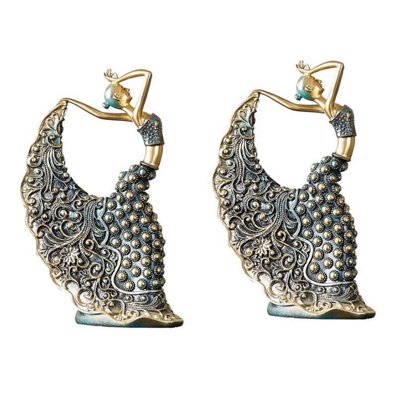 2X Decoration Accessories Home Decor Resin Handicraft Statues Living Room Bedroom Dancing Sculpture Figurine Gifts
2X Decoration Accessories Home Decor Resin Handicraft Statues Living Room Bedroom Dancing Sculpture Figurine Gifts