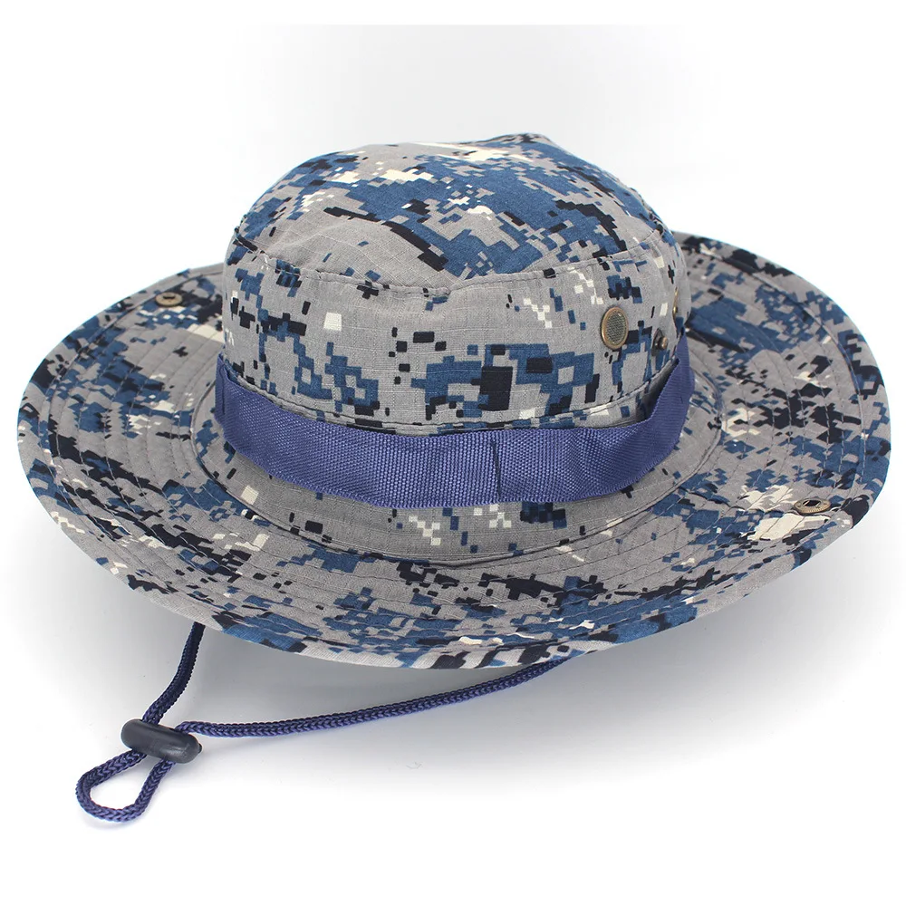 Hot sale outdoor fisherman hat. jungle mountaineering fishing camouflage bucket hats . men and women Panama caps Free delivery
Hot sale outdoor fisherman hat. jungle mountaineering fishing camouflage bucket hats . men and women Panama caps Free delivery