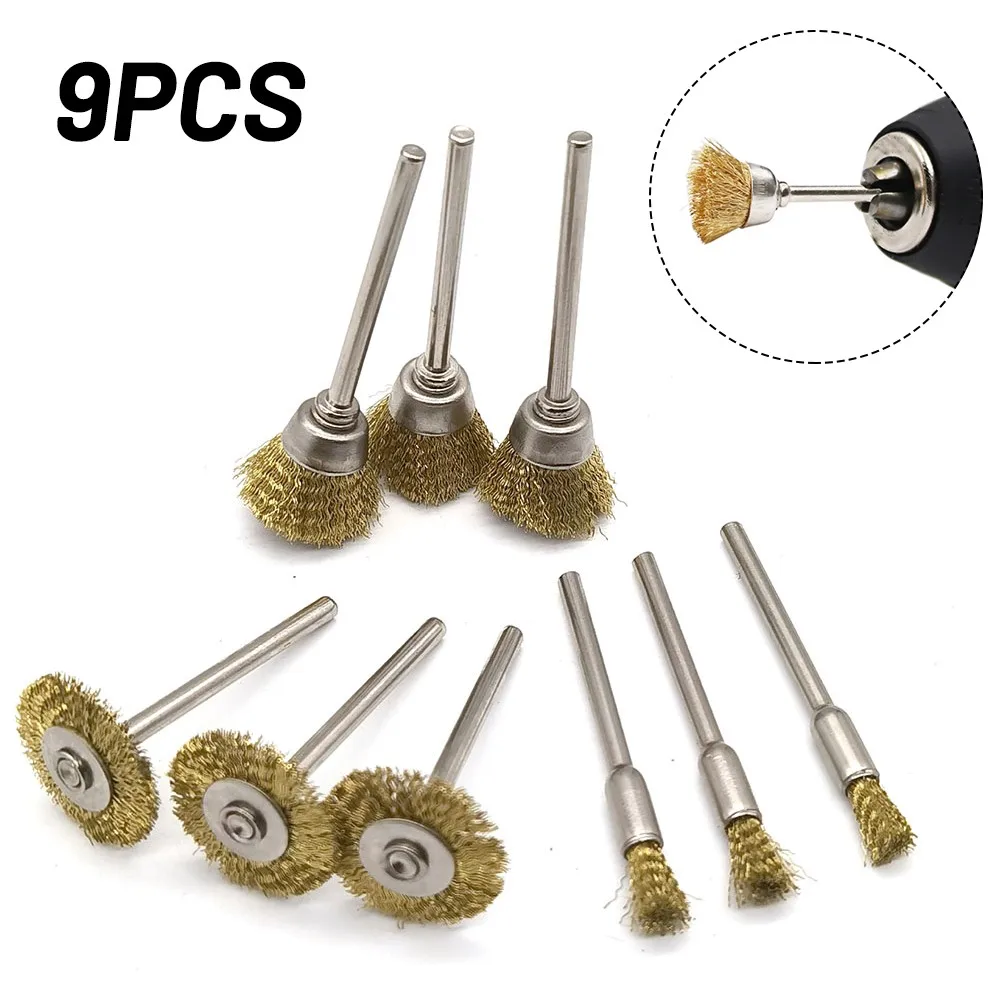 9 Pcs Copper Wire Brushes Cup Head Wheel Bits Rust Paint Removel Tools For Electric Grinder Accessories
9 Pcs Copper Wire Brushes Cup Head Wheel Bits Rust Paint Removel Tools For Electric Grinder Accessories