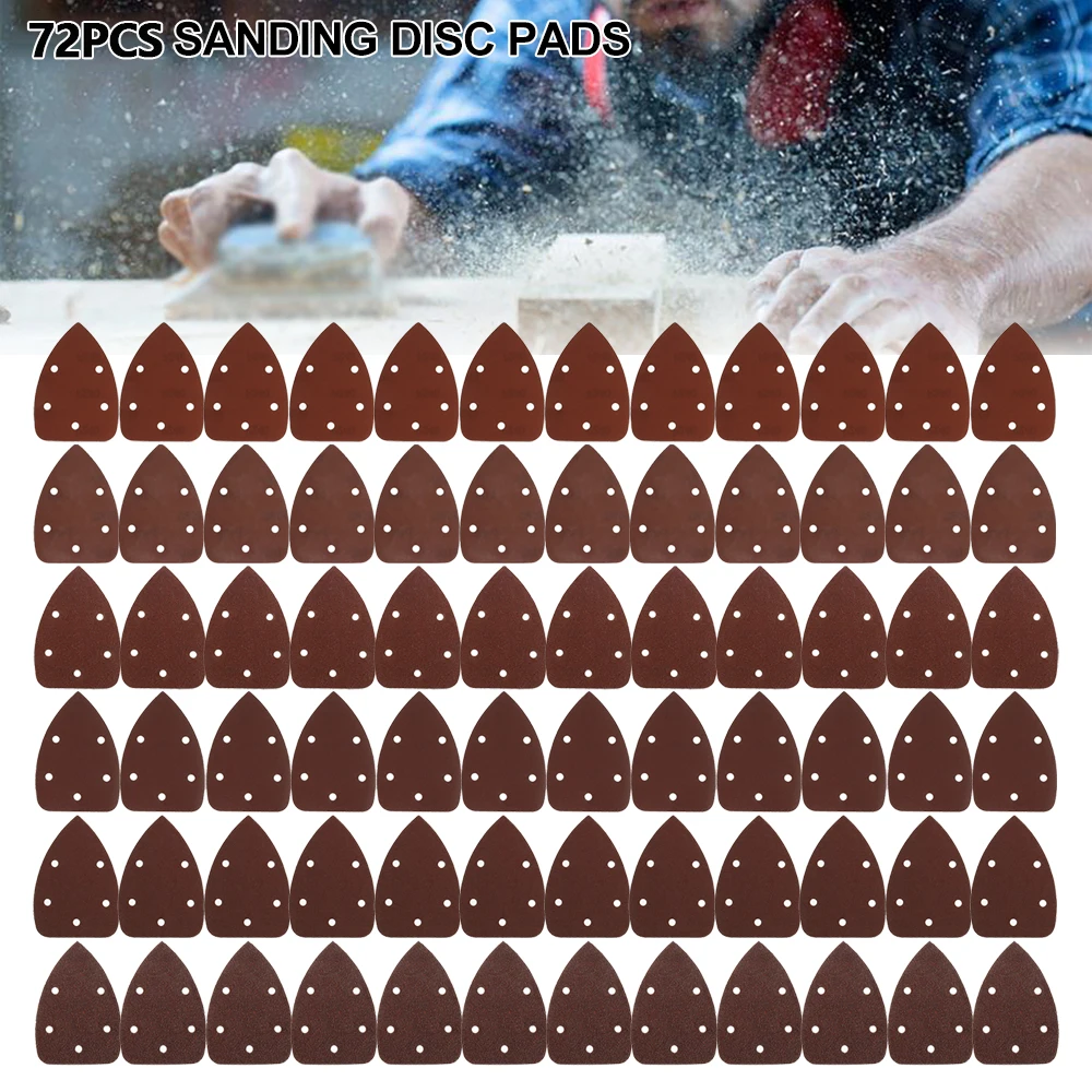 72pcs Mini Triangular Sandpaper 5 Hole Triangle Backing Sanding Paper Suit Hook Loop Disc Abrasive for Polishing Grit Power Tool
72pcs Mini Triangular Sandpaper 5 Hole Triangle Backing Sanding Paper Suit Hook Loop Disc Abrasive for Polishing Grit Power Tool