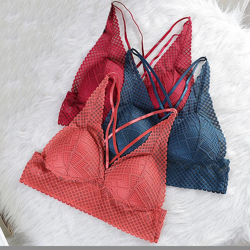 Women Hollow Out Lace Bra New Sexy Bralette Fashion Underwears For Women Crop Top Wireless Underwear Deep V Push Up Bra
Women Hollow Out Lace Bra New Sexy Bralette Fashion Underwears For Women Crop Top Wireless Underwear Deep V Push Up Bra