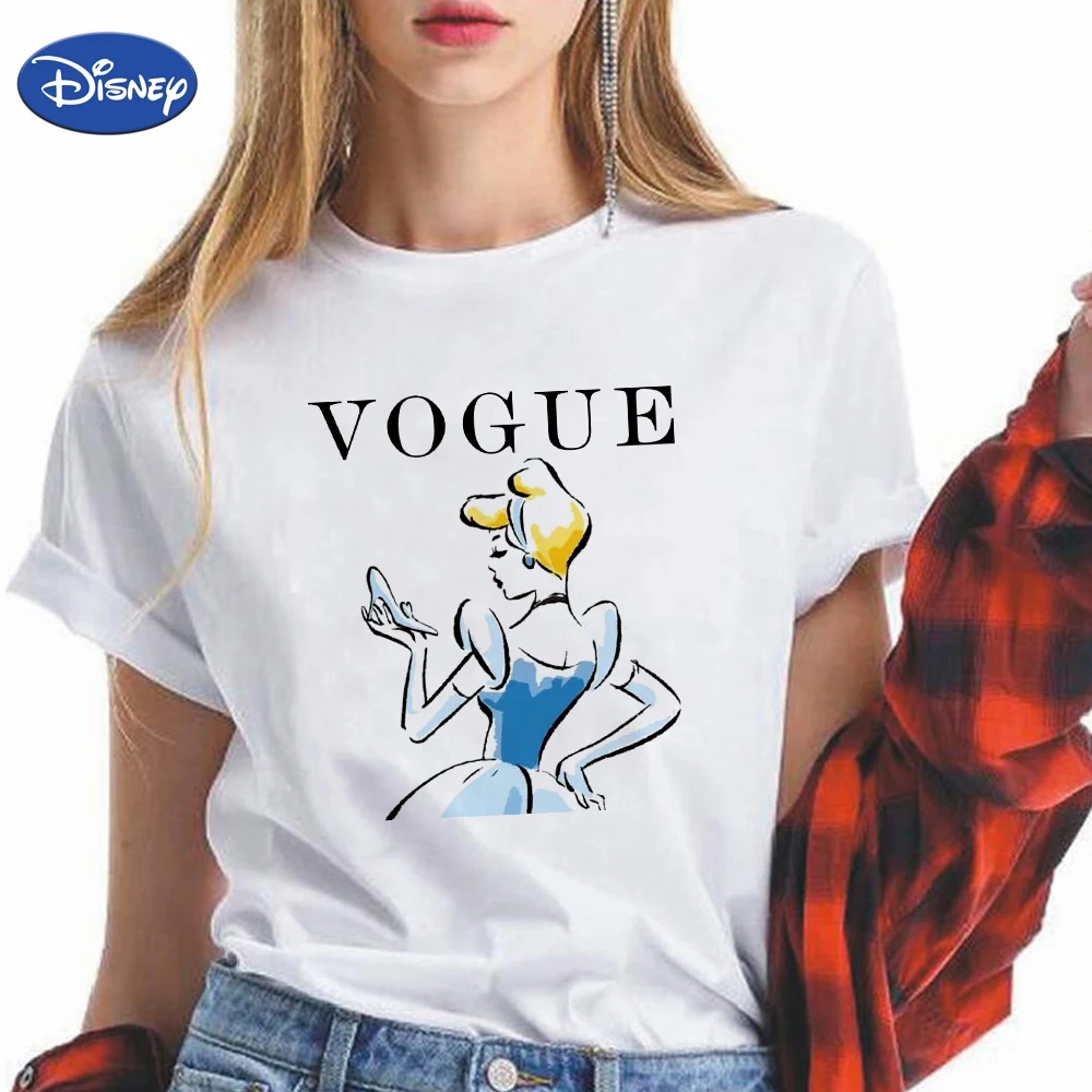 Disney Women's T Shirt Creative Breathable Design Short Sleeve Cinderella and Crystal Shoes Printed Girl Popular Tshirt Hipster
Disney Women's T Shirt Creative Breathable Design Short Sleeve Cinderella and Crystal Shoes Printed Girl Popular Tshirt Hipster