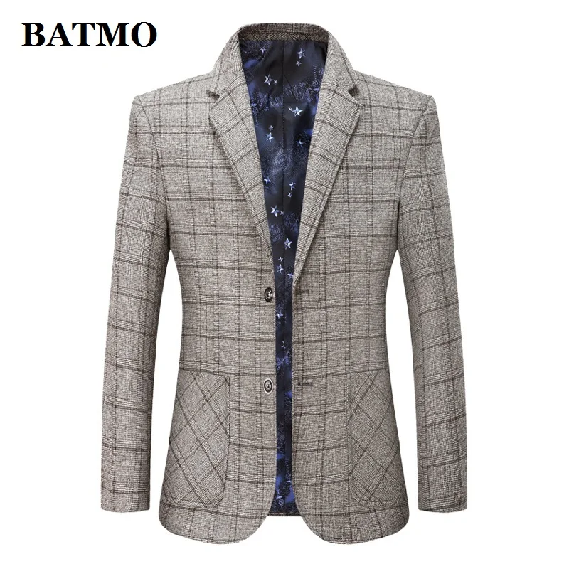 BATMO 2019 new arrival high quality casual plaid blazer men,men's casual plaid jackets,2001
BATMO 2019 new arrival high quality casual plaid blazer men,men's casual plaid jackets,2001