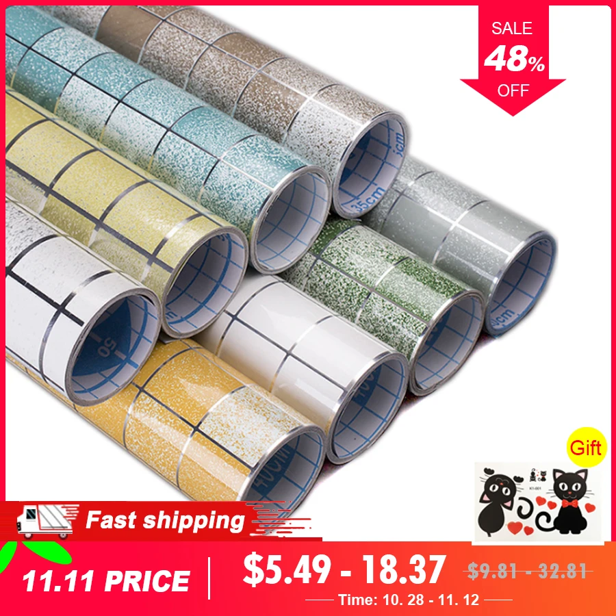 Bathroom Waterproof Tiles Wall Sticker Self-Adhesive Kitchen Stove Oil-Proof Fireproof Wallpaper Aluminum Foil Decorative Film
Bathroom Waterproof Tiles Wall Sticker Self-Adhesive Kitchen Stove Oil-Proof Fireproof Wallpaper Aluminum Foil Decorative Film