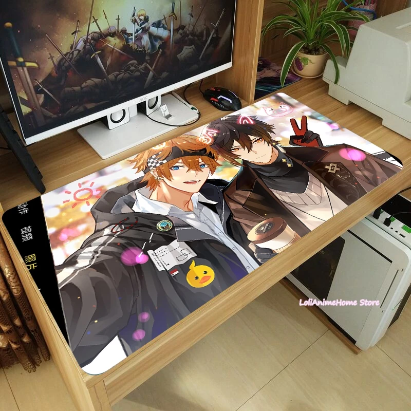 Утолщенный игровой коврик для мыши Tartaglia Zhongli Genshin, Противоскользящий коврик для мыши, игровой коврик для ноутбука, большой Настольный коври... 
Утолщенный игровой коврик для мыши Tartaglia Zhongli Genshin, Противоскользящий коврик для мыши, игровой коврик для ноутбука, большой Настольный коври...