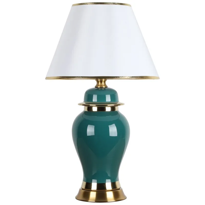 Luxury post-modern minimalist ceramic table lamp European and American creative bedside living room bedroom
Luxury post-modern minimalist ceramic table lamp European and American creative bedside living room bedroom